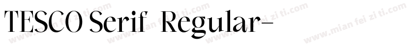 TESCO Serif◆Regular字体转换